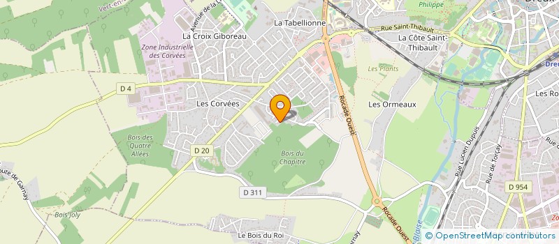 localisation de l'entreprise BERRURIER ROUSSEAU à VERNOUILLET
