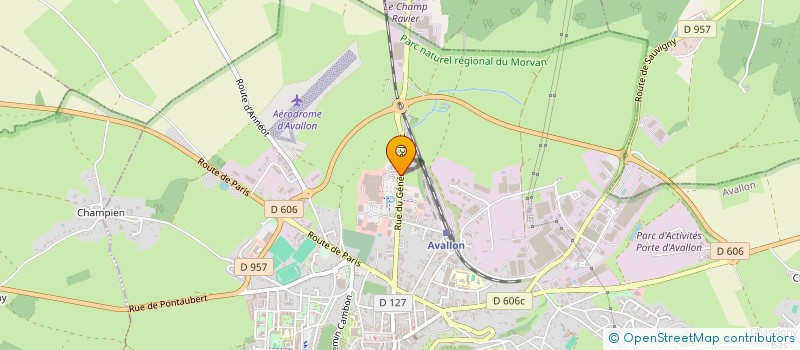 localisation de l'entreprise BERRY à AVALLON