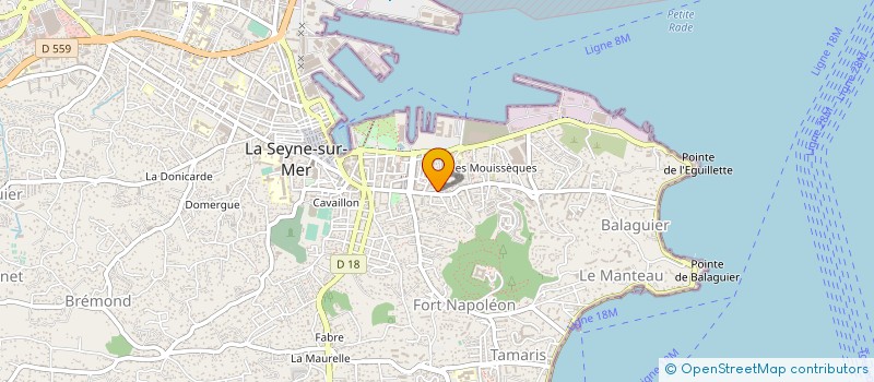 localisation de l'entreprise BERRY à LA SEYNE-SUR-MER
