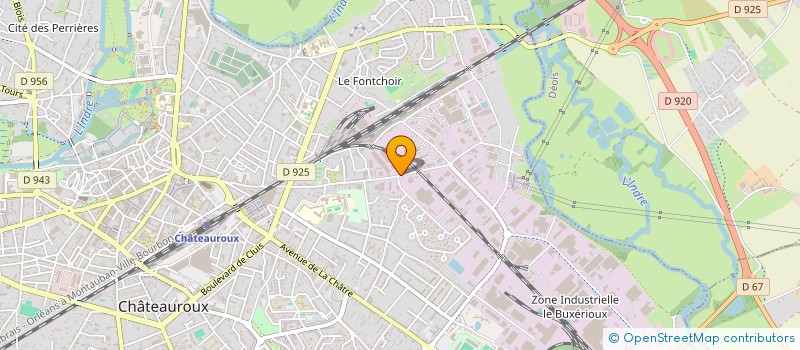 localisation de l'entreprise BERRY ALU SOLUTIONS à CHATEAUROUX