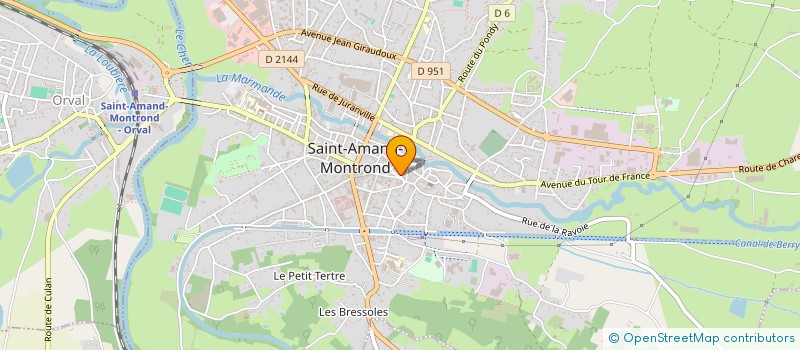 localisation de l'entreprise BERRY BIMBELOT à SAINT-AMAND-MONTROND