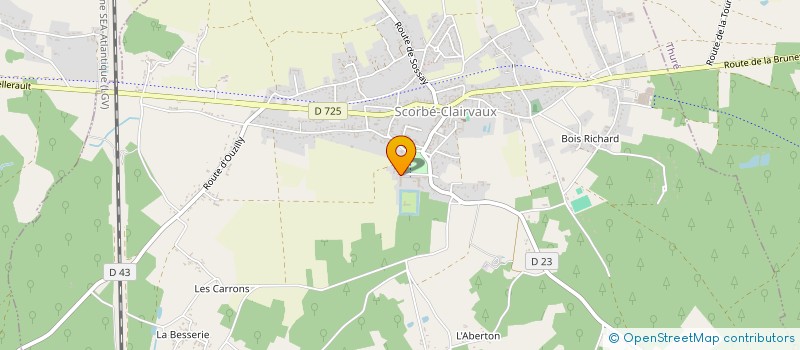 localisation de l'entreprise BERRY BOIS FORET  OYRE