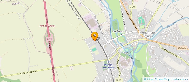 localisation de l'entreprise BERRY CEVENNES  MEHUN-SUR-YEVRE