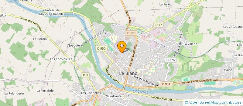 localisation de l'entreprise BERRY DISTRIBUTION à LE BLANC
