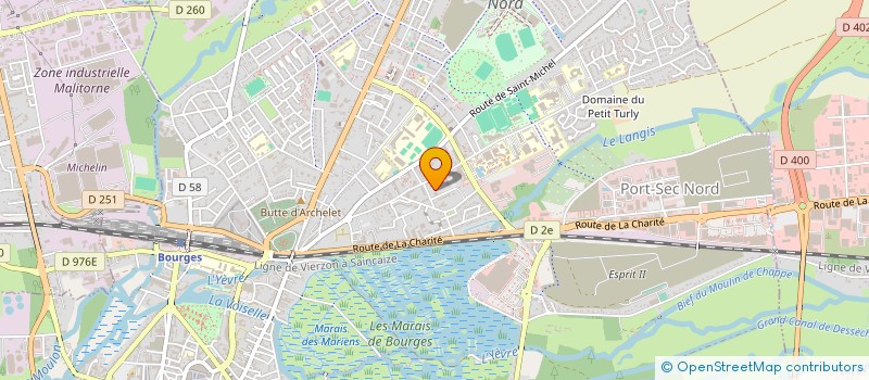 localisation de l'entreprise BERRY ELEC ALARME  BOURGES