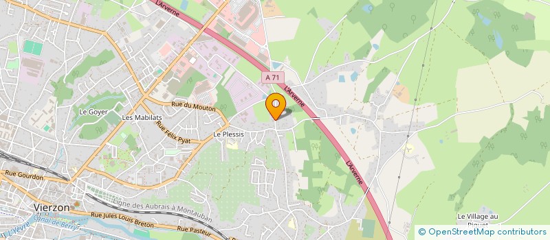 localisation de l'entreprise BERRY ENERGIES  VIERZON