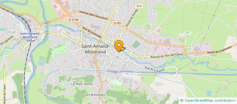 localisation de l'entreprise BERRY GOSPEL  SAINT-AMAND-MONTROND