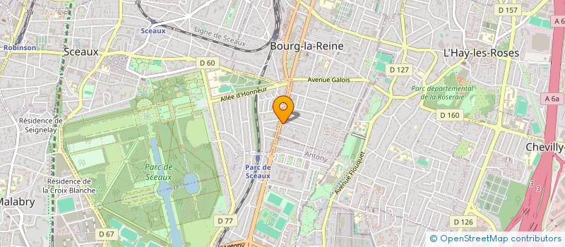 localisation de l'entreprise BERRY                         JACQU à BOURG-LA-REINE