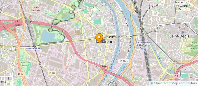 localisation de l'entreprise BERRY K7 à VILLENEUVE-LA-GARENNE