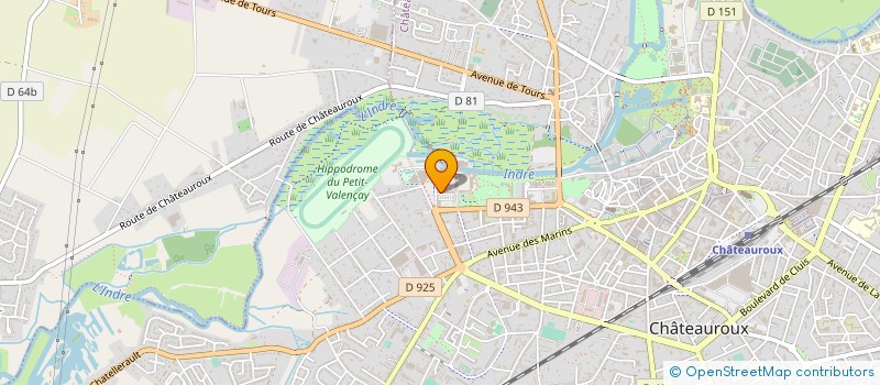 localisation de l'entreprise BERRY LAB 36  CHATEAUROUX