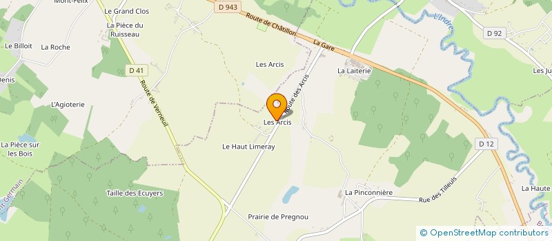 localisation de l'entreprise BERRY-LAIT à VERNEUIL-SUR-INDRE
