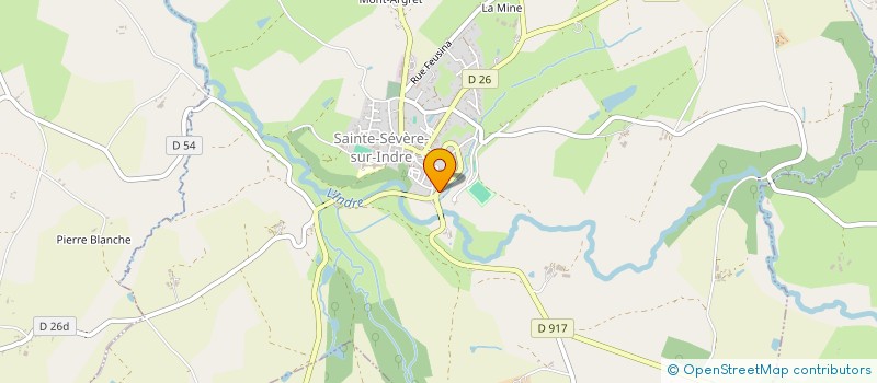 localisation de l'entreprise BERRY MOTOCULTURE à SAINTE-SEVERE-SUR-INDRE