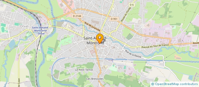 localisation de l'entreprise BERRY PIZZA  SAINT-AMAND-MONTROND