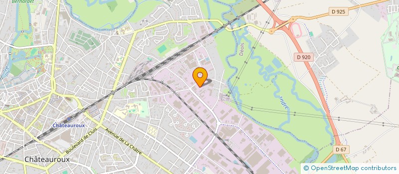 localisation de l'entreprise BERRY PNEUS  CHATEAUROUX