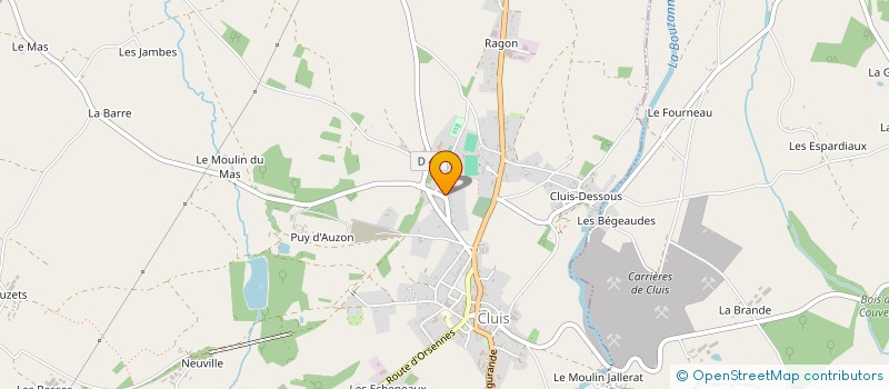 localisation de l'entreprise BERRY'THM à CLUIS