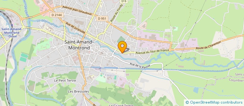 localisation de l'entreprise BERRY TRAVAUX PUBLICS  MEILLANT