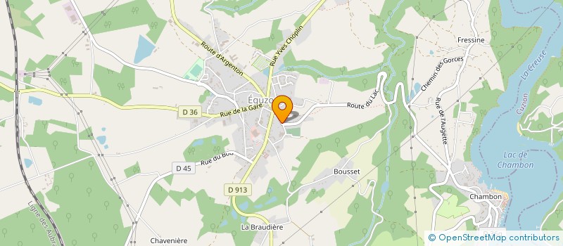 localisation de l'entreprise BERRY VOLAILLES SARL à EGUZON-CHANTOME