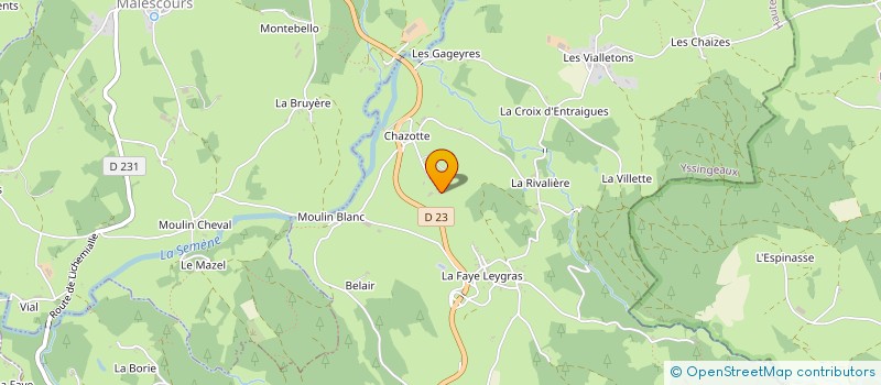 localisation de l'entreprise BERRYLIM  SAINT-ROMAIN-LACHALM