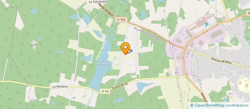 localisation de l'entreprise BERRYMO  PRUNIERS-EN-SOLOGNE