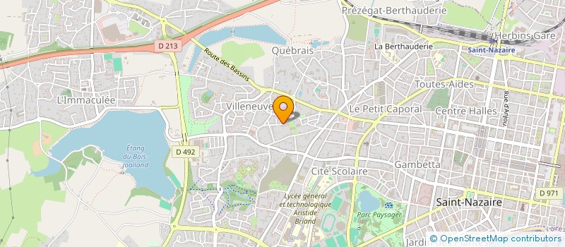 localisation de l'entreprise BERSADIS à SAINT-NAZAIRE