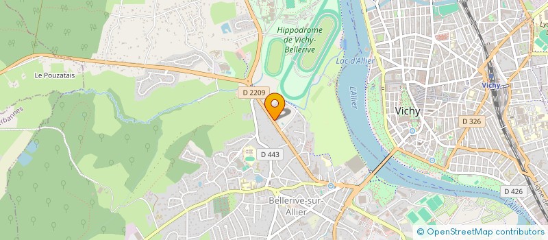 localisation de l'entreprise BERSAM  BELLERIVE-SUR-ALLIER