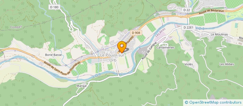 localisation de l'entreprise BERSAN  LE POUJOL-SUR-ORB