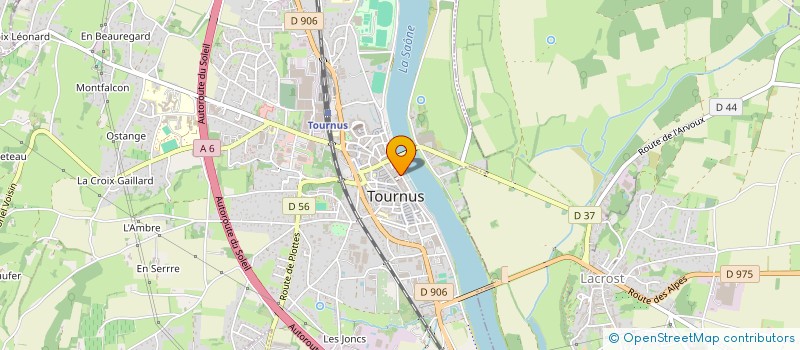 localisation de l'entreprise BERSAN SARL à TOURNUS