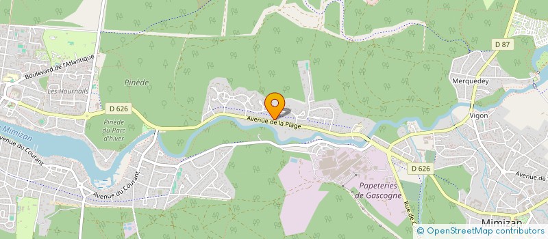 localisation de l'entreprise BERSANATHO  MIMIZAN