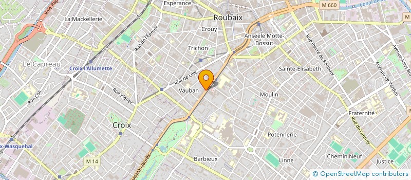 localisation de l'entreprise BERSANE  ROUBAIX