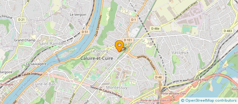 localisation de l'entreprise BERSANI PLOMBERIE EURL à CALUIRE-ET-CUIRE