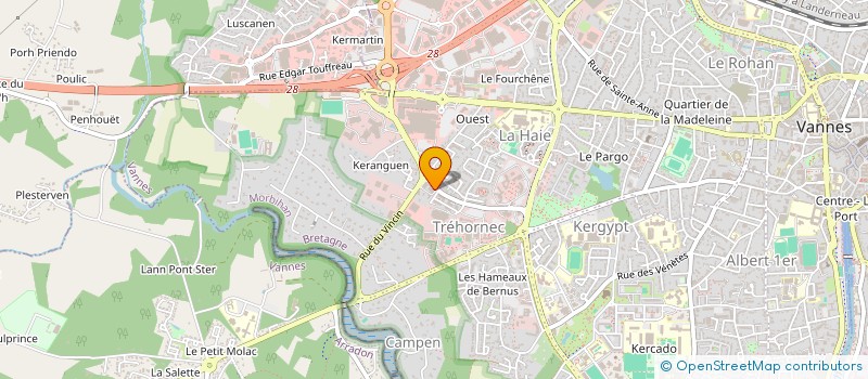 localisation de l'entreprise BERSI FOOD à VANNES