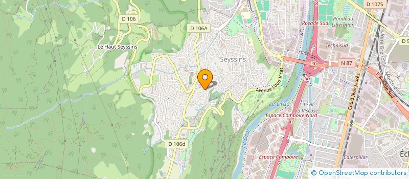 localisation de l'entreprise BERSOCLE à SEYSSINS
