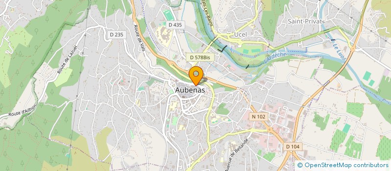 localisation de l'entreprise BERSON  SAINT-SAUVEUR-DE-MONTAGUT