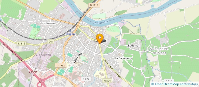 localisation de l'entreprise BERSON FLEURS à LANGON