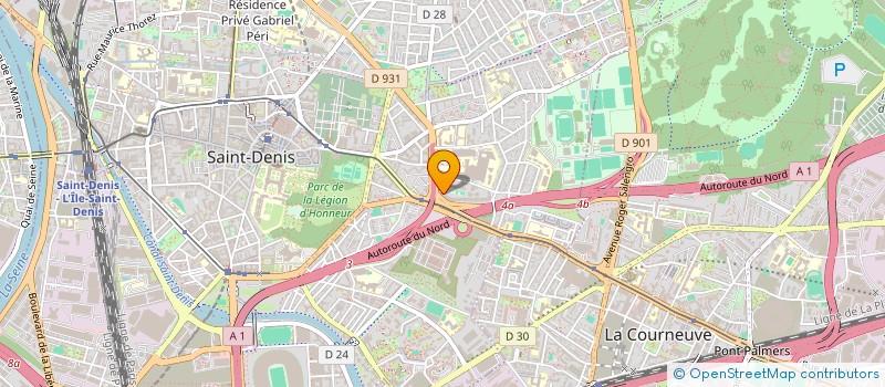 localisation de l'entreprise BERSSO à SAINT-DENIS