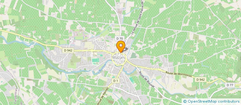 localisation de l'entreprise BERSY IMMOBILIER à MAZAN