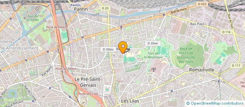 localisation de l'entreprise BERT AUTO  PANTIN