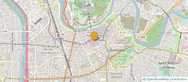 localisation de l'entreprise BERT IMMO  GRENOBLE