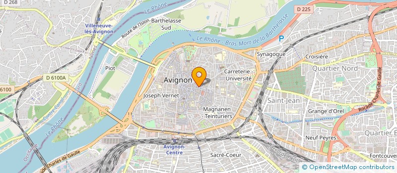 localisation de l'entreprise BERT IMMOBILIER à AVIGNON