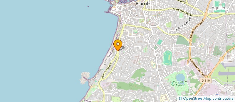 localisation de l'entreprise BERT INVEST à BIARRITZ