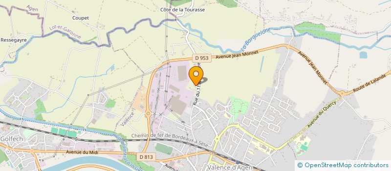 localisation de l'entreprise BERTAGNA à VALENCE