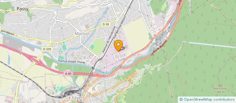 localisation de l'entreprise BERTAGNOLIO & CO  PASSY