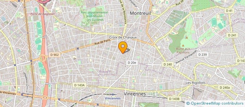 localisation de l'entreprise BERTAL à MONTREUIL