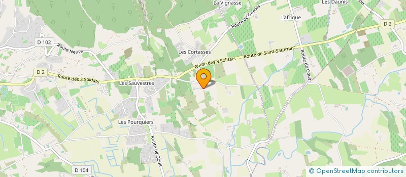 localisation de l'entreprise BERTALOT  GORDES