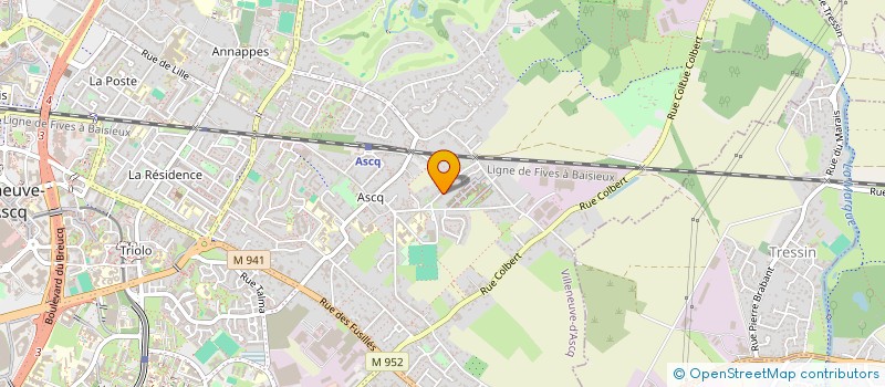 localisation de l'entreprise BERTAND THOMAS à VILLENEUVE-D'ASCQ