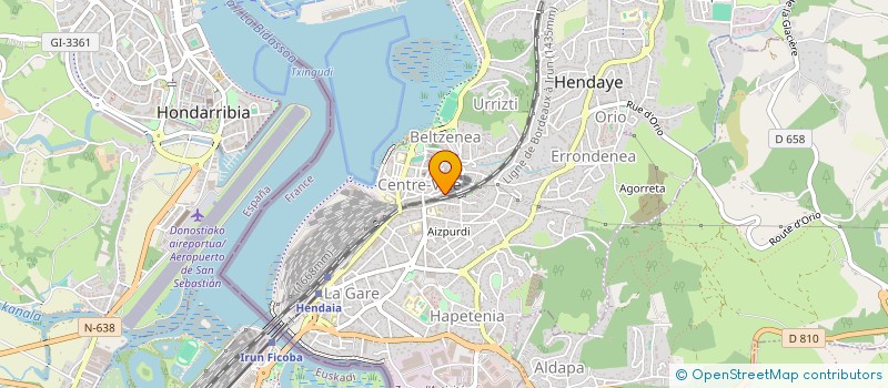 localisation de l'entreprise BERTANY TR'ANSPORT SARL à HENDAYE