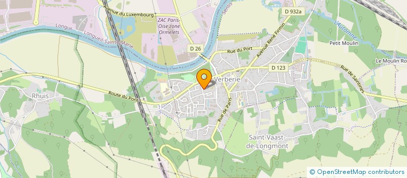 localisation de l'entreprise BERTAUX PRO SERVICES à VERBERIE