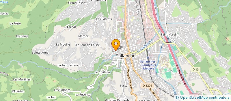 localisation de l'entreprise BERTE AUDITION SALLANCHES à SALLANCHES