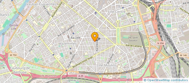 localisation de l'entreprise BERTEAUX H. IMMOBILIER à LILLE