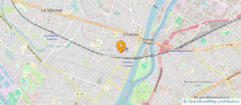 localisation de l'entreprise BERTEL ET FILS à CHATOU